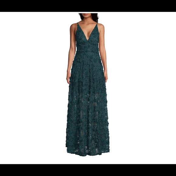 XSCAPE Textured Floral Maxi - Picture 1 of 5
